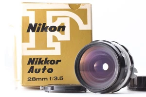 [Excelente COMO NUEVO en Caja] Lente Nikon Nikkor H Auto 28 mm f/3,5 No Ai MF de JAPÓN - Imagen 1 de 9
