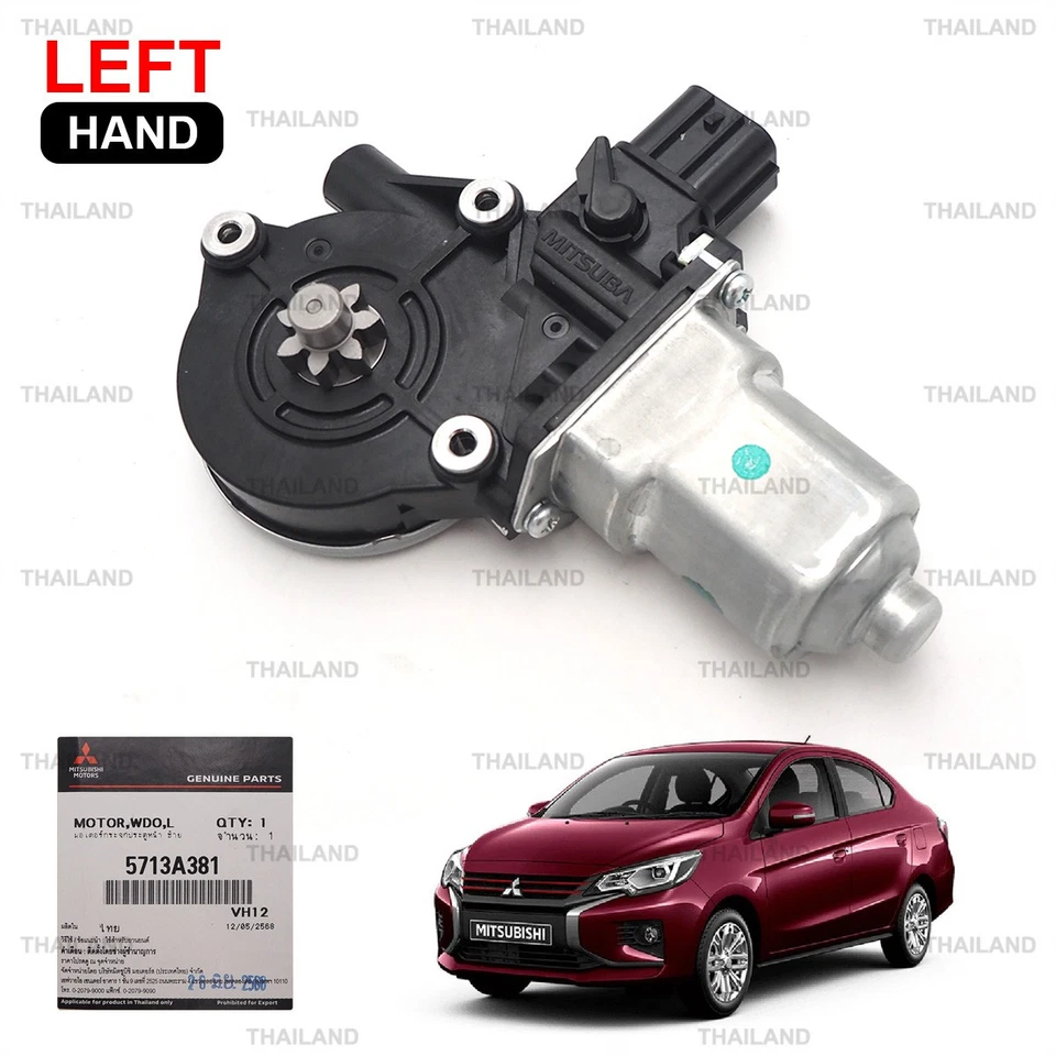 Motor eléctrico de ventana delantera izquierda para Mitsubishi Attrage Mirage 2013-2024 Foto 1 de 4