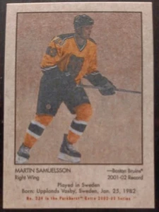2002 - 2003 ITG Parkhurst Martin Samuelsson Retro Mini Bruins Hockey Card - Picture 1 of 2