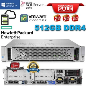 HP ProLiant DL380 Gen9 G9 2x 22-Core E5-2699V4 2.20GHz 512GB DDR4  7.2TB SAS 10K - Picture 1 of 13