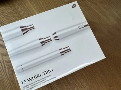 T3 Switch Kit WhirlTrio White Styling Iron w/3 Interchangeable Barrels NIB - Image 1 of 4
