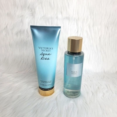 Victoria's Secret Aqua Kiss Body Mist & Lotion Set Mujer NUEVO. Foto 1 de 3