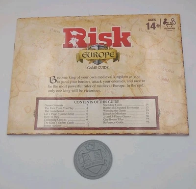 Risk Europe Replacement Parts - First Player Marker And Instruction Manual  - Image 1 of 2
