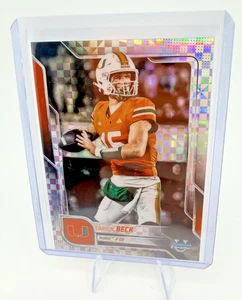 2025 Bowman Chrome U Carson Beck Prospect X-Fractor #138 Hurricanes - Picture 1 of 2