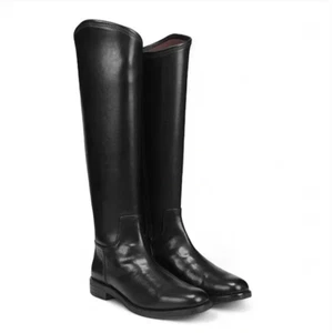 Franco Sarto Marsala Knee High Boots 6.5 Black NWOT Tall Vegan Leather Academia - Picture 1 of 10
