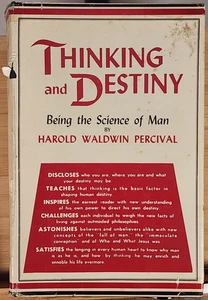 Thinking and Destiny - HC By Percival, Harold W. - 5th Printing 1966 - Imagen 1 de 8