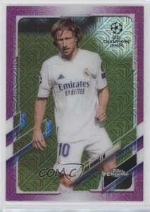 Topps UCL 2020-21 edición Japón cromo refractor fucsia/125 Luka Modric #75 - Imagen 1 de 3