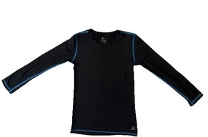 Reebok Boy's Long Sleeve T-Shirt Thermal Light Weight Size M Black - Picture 1 of 7