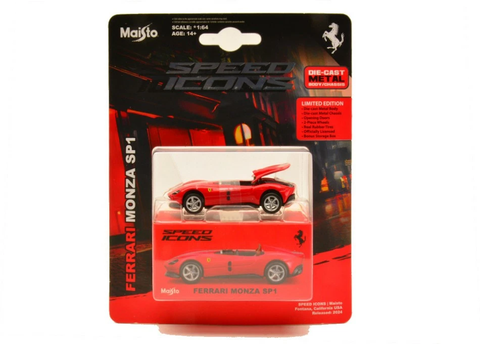 Maisto FERRARI MONZA SP-1 CABRIOLET RED 1:64 - Imagen 1 de 1