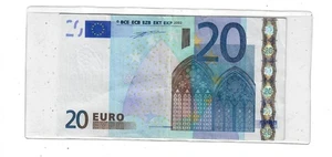 2002 FRANCE 20 EURO BANKNOTE LIGHTLY CIRCULATED CENTER FOLD U SERIES - Picture 1 of 2