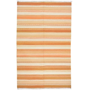Alfombra de lana Kilim tejido plano a mano tejida a mano (talla 5,1 X 8,1) Brral-3810 - Imagen 1 de 10