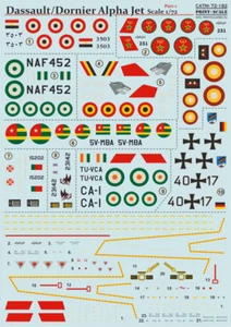 Print Scale 72-182 1/72 scale Decal for airplane - Dassault/Dornier Alpha Jet - Bild 1 von 12