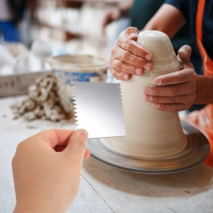 Pottery Carving Tool Ceramics Tools Beginner Clay Scraper Metal Clay Scraper Set - Picture 1 of 12