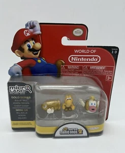 World of Nintendo Gold Series Bullet Bill Koopa Troopa Cheep Cheep Microland 1-3 - Picture 1 of 3