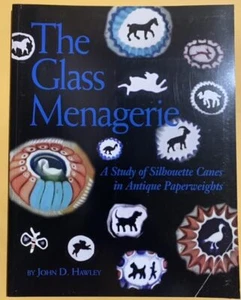 SIGNED Glass Menagerie: Study of Silhouette Canes Antique Paperweights Hawley - Picture 1 of 4