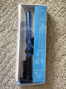DasBike Pump W/ Pressure Gauge, Portable Mini Bicycle Pump,Aluminum Alloy,Blue - Picture 1 of 2