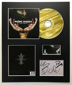 IMAGINE DRAGON - Signed Autographed - SMOKE + MIRRORS - Album Display - Foto 1 di 1
