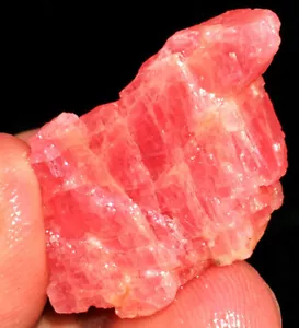 80CT Gemmy!!! Natural Transparent Red Rhodochrosite Crystal Specimen ia0996 - Foto 1 di 11
