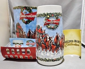 2009 Budweiser Clydesdales Holiday Stein A Holiday Tradition CS 699 NIB - Picture 1 of 14