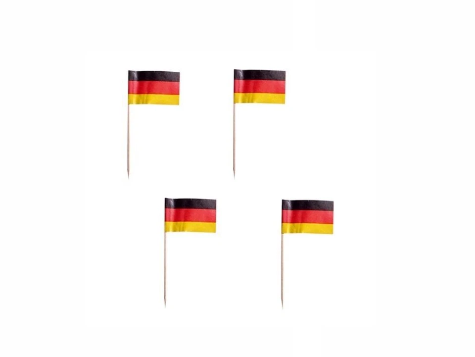 200 Deko-Picker 8 cm Deutschland Länder Flaggenpicker Fahnenpicker Flagge picker - Bild 1 von 1