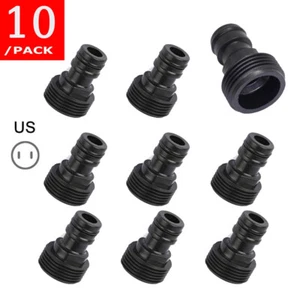 10Pcs 3/4" Garden Hose Quick Connect Water Hose For Brass Female Male Connector - Picture 1 of 16