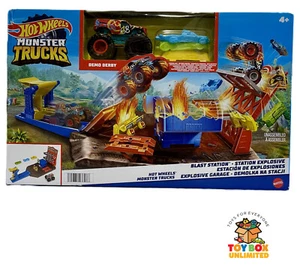 Hot Wheels® Monster Trucks Arena Smashers DEMO DERBY | BLAST STATION  1+3 Autos - Bild 1 von 9