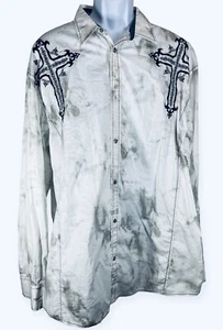 Roar Hemd Herren 3XL XXXL weiß Knopfleiste bestickt dicke Nähte NEU mit Etikett - Bild 1 von 17