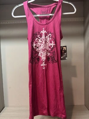 Vestido vintage con mangas Tapout para mujer rosa MMA Foto 1 de 2