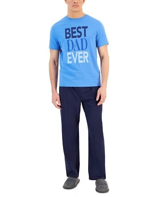 Club Room Men's Pajama Set Size Large 2-Pc. Best Dad Ever NWD - Image 1 of 4