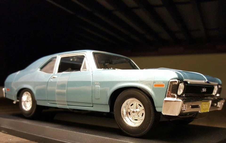 Licensed GM 1/18 1:18 Scale Chevy Chevrolet NOVA 396 SS detail diecast model car - Image 1 of 4