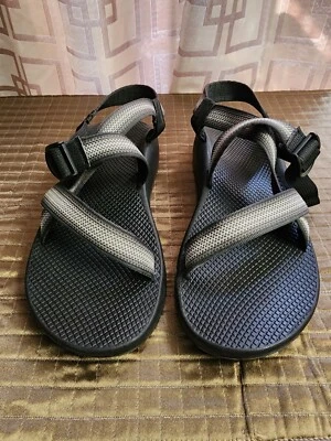 Chaco Z1 经典分体灰色舒适凉鞋男式美国 12 码全新带盒 — 第 1/4 张图片