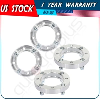 4pcs For Bombardier Can-Am Commander 1" 4x137 10x1.25 studs silver wheel spacers - Image 1 of 4