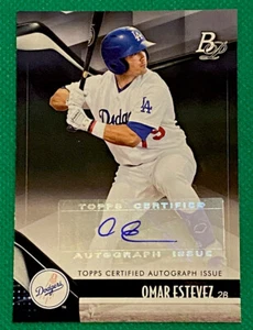 2021 Bowman Platinum Omar Estevez Top Prospect Auto #TOP-51 Los Angeles Dodgers - Picture 1 of 2