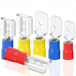50-100 uds enchufe plano manguitos de enchufe plano 0,5 - 6 mm² zapata de cable conector - Imagen 1 de 13