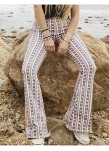 Free People Women’s Penny Stars and Stripes Mid Rise Flare Jeans Size 26 - Picture 1 of 6