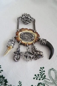 Trachten Rockstecker Charivari, Großer Trachten-Anhänger - Fa. Pirbaumer, Wien - Bild 1 von 9