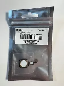 iPhone 6 / 6+ Plus - Home Button Assembly with Flex Cable Gold - Picture 1 of 2