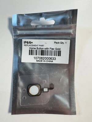 iPhone 6 / 6+ Plus - Home Button Assembly with Flex Cable Gold - Image 1 of 2
