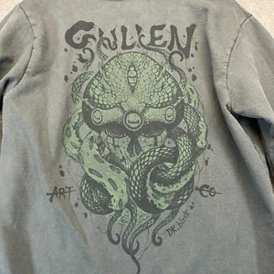Sullen Art Co. Hoodie YOUTH XL Pullover Green Craft Collection DK_blxck Octopus - Picture 1 of 11