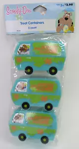 Scooby Doo Mystery Machine Van Candy Treat Container Party Favor 3 Pack - Picture 1 of 7