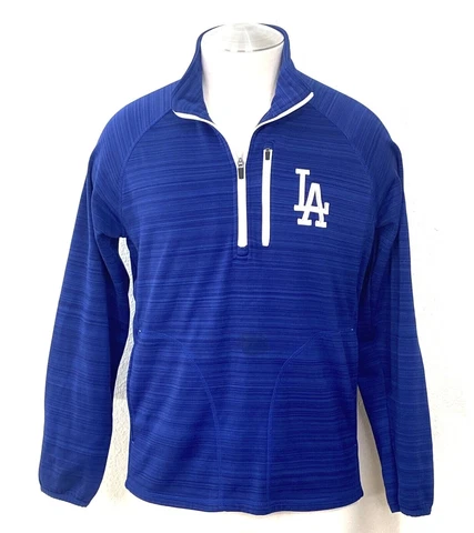 Los Angeles Dodgers G III By Carl Banks Men's 1/2 Zip Pullover Sweater Medium Cover