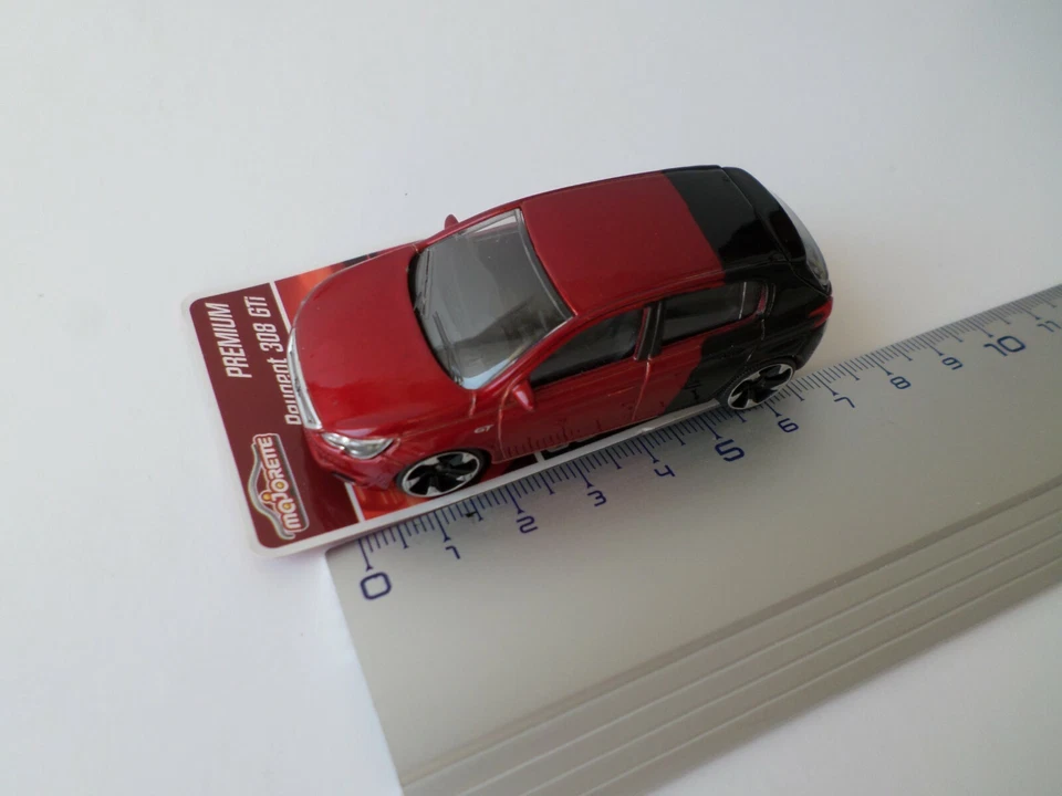 peugeot berline modele 308 GTI rouge / noir - majorette - Photo 1/1
