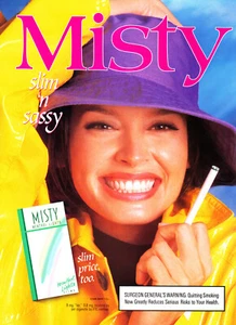 MISTY CIGARETTE AD #31 RARE 1996 VINTAGE OUT OF PRINT  - Picture 1 of 1