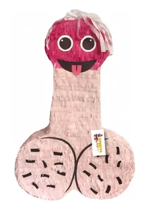 Hypnotized Pecker Pinata 20" Tall Pink Color Bachelor Bachelorette Party Favors - Picture 1 of 1