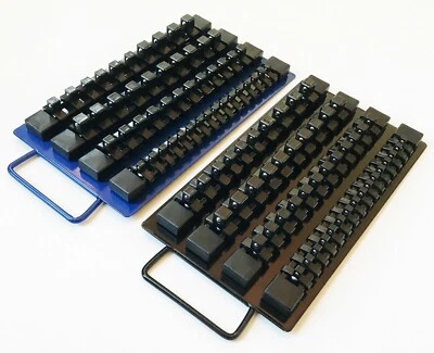 96pc GOLIATH INDUSTRIAL SOCKET STORAGE TRAY RAIL RACK HOLDER SET 1/4 3/8 1/2 - Image 1 of 4