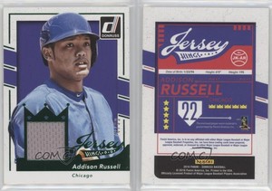 2016 Panini Donruss Jersey Kings Green /99 Addison Russell #JK-AR