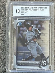 2022 Bowman Chrome - #BCP-68 Anthony Volpe (RC). SCG Gem Mint 10 - Picture 1 of 2