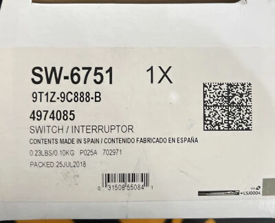 Conjunto de interruptor Ford 9T1Z-9C888-B - Control 2010-2013 Ford Transit Connect Foto 1 de 3