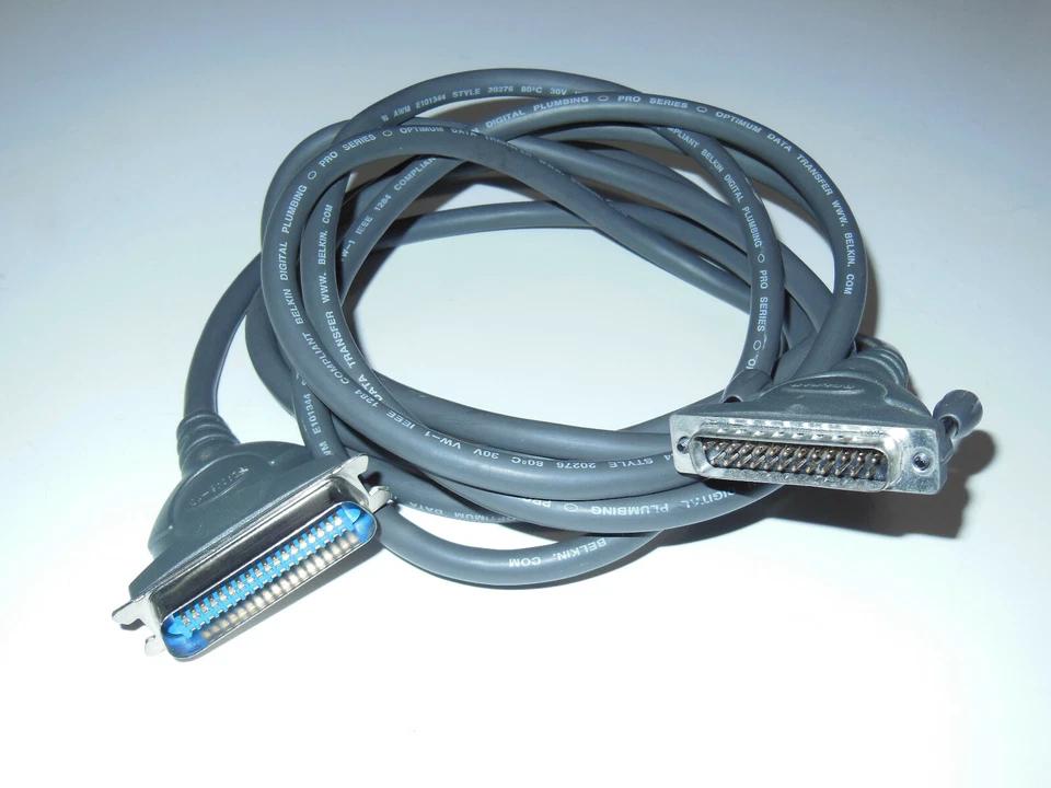 Used/Vintage Belkin Digital Plumbing Pro A/B 10ft SCSI Cable DB25 Male/CN36 Male - Image 1 of 1