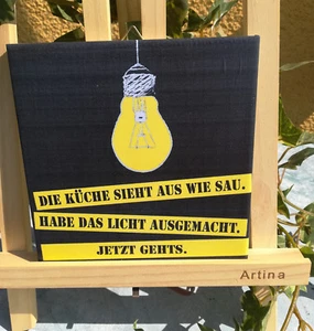 Azulejo decorativo mural azulejo de imagen refrán divertido (095DP) idea de regalo azulejo - Imagen 1 de 2